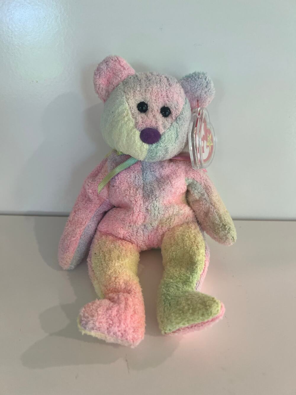 Ty Beanie Baby 1999 Groovy the Bear P.E. Pellets Retired JL